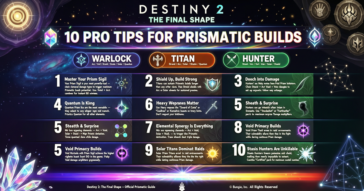 Destiny 2: The Final Shape – 10 Pro Tips for Prismatic Builds