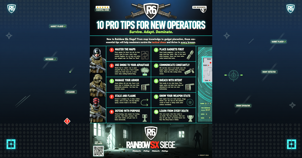 Rainbow Six Siege: 10 Pro Tips for New Operators to Survive and Thrive